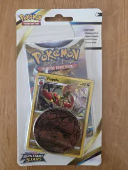 Pokemon TCG Brilliant Stars Flapple Checklane Blister Booster Pack Sealed - Image 1