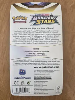 Pokemon TCG Brilliant Stars Flapple Checklane Blister Booster Pack Sealed - Image 2