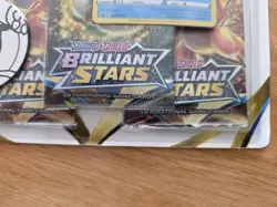 Pokemon TCG Brilliant Stars Glaceon 3 Pack Blister Booster SWSH192 Sealed - Image 4