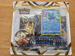 Pokemon TCG Silver Tempest 3 Pack Blister Manaphy Brand New Factory Sealed - Image 1