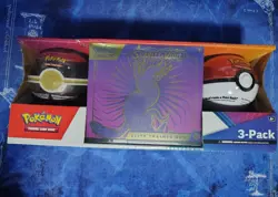 Costco 3-Pack Pokemon Scarlet & Violet ETB Pokeball Tin Miraidon Promo Sealed - Image 1