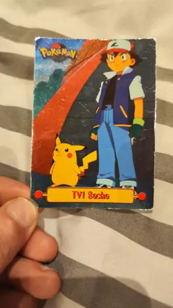 Carte pokemon topps tv animation edition 1999 - tv1 Sacha rare brillante - Image 1