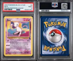 Pokemon Black Star Promo League Mew #8 2000 PSA 9 Mint - Image 2