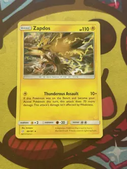 Pokemon Zapdos 40/181 - Holo - SM Team Up - Light Play - Image 1