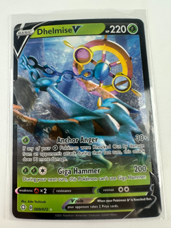 Pokemon Shining Fates #009/072 Dhelmise V Ultra Rare - Image 1