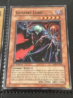 Yu-Gi-Oh SD2 Zombie Madness | Vampire Genesis UR 1st Ed | 37/40 | EU Print - Image 3