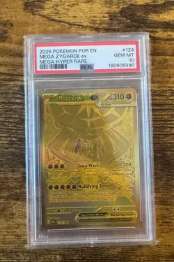 2026 POKEMON POR EN-PERFECT ORDER MEGA HYPER RARE #124 MEGA ZYGARDE EX PSA 10 - Image 1