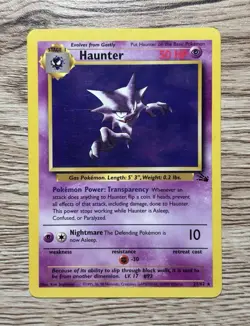 Pokemon TCG WOTC Haunter 21/62 Fossil Rare Unlimited Regular 50 HP 1999 EN - Image 1