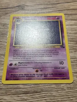 Pokemon TCG WOTC Haunter 21/62 Fossil Rare Unlimited Regular 50 HP 1999 EN - Image 2