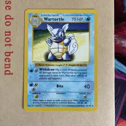 Pokemon | Wartortle 42/102 | Shadowless | Base Set | 1999 WOTC | Uncommon LP - Image 1