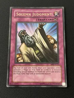 Solemn Judgment MRD Unlimited Ultra Rare | Vintage Yu-Gi-Oh | EU LP - Image 1