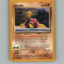Shuckle 51/64 Common Neo Revelation Pokemon Unlimited Lightly Played Yuki Morii - Image 1