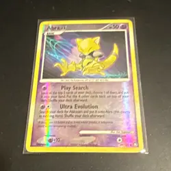Pokemon TCG Abra 69/123 Mysterious Treasures Reverse Holo ENG 50HP Basic - Image 1