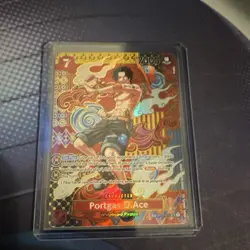 Bandai Portgas D Ace OP02-013 Paramount War SR Alternate Art Foil Eng - Image 1