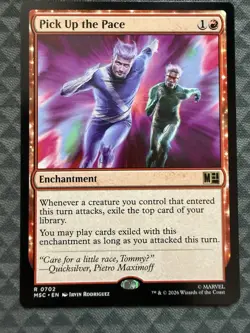 MTG Pick Up the Pace #0702 Rare Commander: Marvel Super Heroes (MSC) - Image 2