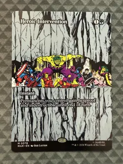 MTG Heroic Intervention #0078 Borderless M Marvel Universe Eternal-Legal (MAR) - Image 2