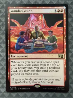 MTG Wanda’s Vision #0708 Foil Rare Commander: Marvel Super Heroes (MSC) - Image 2