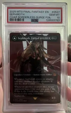 Sephiroth, Fabled SOLDIER (Borderless) (Surge Foil) Final Fantasy Foil - Image 1