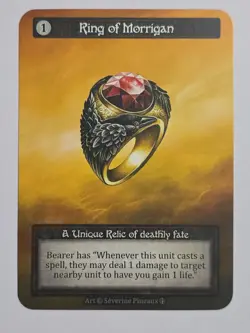 Non-Foil Ring of Morrigan - Unique- Sorcery Contested Realm Arthurian Legends - Image 1