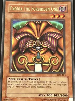 Yu‑Gi‑Oh! Exodia the Forbidden One (Head) LOB‑124 2002 English NM/LP Ultra Rare - Image 2