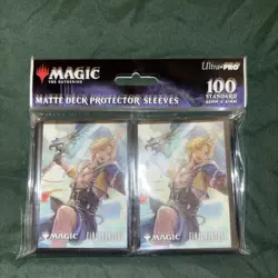 100 Ultra PRO Final Fantasy X Universes Beyond Tidus Commander Sleeves Magic MTG - Image 1