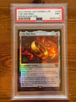 2023 The One Ring Prerelease FOIL Magic MTG Lord of the Rings LTR #246 PSA 9 - Image 1