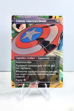 MSH - 0317 FOIL Captain America's Shield (Borderless) Marvel Super Heroes - Image 1