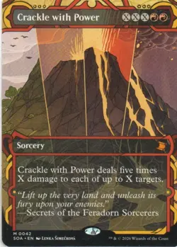MTG: Secrets of Strixhaven: Mystical Archive: Crackle with Power: LP Condition - Image 1