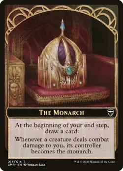 The Monarch / Horror Token FOIL - MTG Magic the Gathering - CMR - Image 1