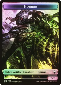 The Monarch / Horror Token FOIL - MTG Magic the Gathering - CMR - Image 2