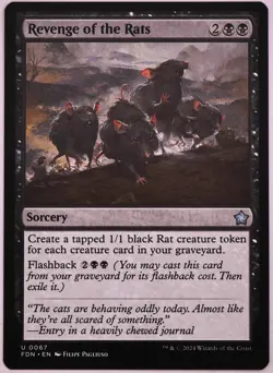 Revenge of the Rats FDN 67 MTG Rat Tokens - Image 1