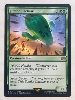 MTG - Jumbo Cactuar - Final Fantasy - Rare - NM - Magic the Gathering - Image 1