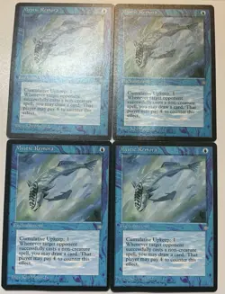 DAMAGED PLAYSET ** MYSTIC REMORA X 4 ** COMMON ** MAGIC THE GATHERING ICE AGE - Image 1