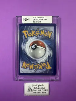 Dragonite V - 076/078 - Pokemon GO - Full Art - NM- Pokemon TCG Holo 2020 - Image 3