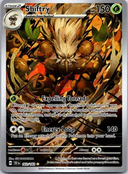 Shiftry 163/162 Illustration Rare Temporal Forces Pokemon Near Mint - Image 1