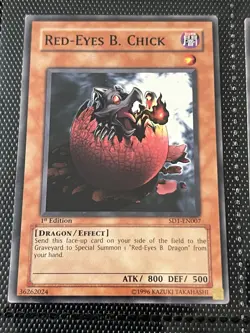 Yu-Gi-Oh SD1 Dragon’s Roar | Red-Eyes Darkness Dragon 1st Ed | EU Print - Image 4