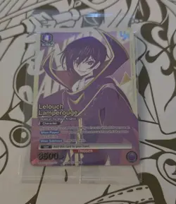 Union Arena TCG Code Geass Rare Battle Top 4 Lelouch Lamperouge CGH-1-017 - Image 1