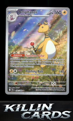 Ampharos - 090/086 090/086 Pokemon Illustration Rare ME04: Chaos Rising Card NM - Image 1