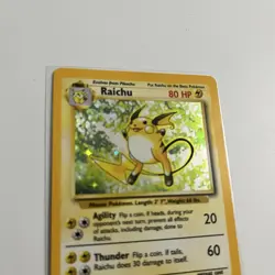 Raichu 14/102 Original Holo Rare Base Set Pokemon Card WOTC TCG 1999 - Image 2