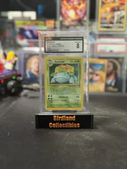 Pokemon TCG Venusaur Holo Rare Card 18/130 2000 Base Set 2 CGC 8 - Image 1