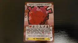 Binding of Isaac Four Souls Promo Card "Mom's Charmed Heart" Authentic - Image 1