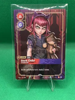 Riftbound TCG Annie - Dark Child METAL Foil Prize Wall Card 017/024 🔥 - Image 1