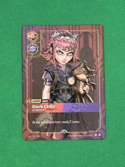 Riftbound TCG Annie - Dark Child METAL Foil Prize Wall Card 017/024 🔥 - Image 2