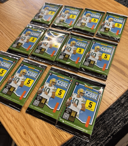 LOT OF 12 ~ 2025 Panini Score NFL Football Cards ( 5 Cards Per Pack ) SEALED !! - Image 2