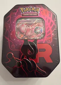 POKEMON TEAM ROCKET MEWTWO EX TIN BRAND NEW FACTORY SEALED - Image 1
