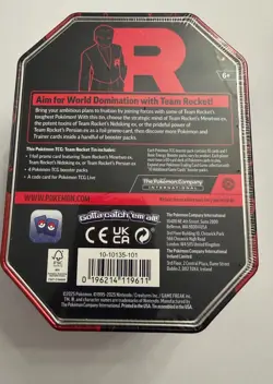 POKEMON TEAM ROCKET MEWTWO EX TIN BRAND NEW FACTORY SEALED - Image 2