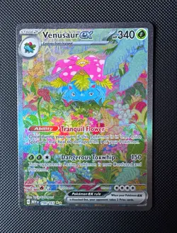 Venusaur ex 198/165 Scarlet & Violet 151 Special Illustration Rare - Image 1