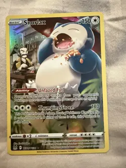 Pokemon Cards Snorlax TG10/TG30 Lost Origin Trainer Gallery Holo NM - Image 1