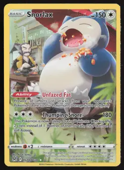 Snorlax TG10/TG30 Holo Lost Origin Trainer Gallery Pokemon NM - Image 1