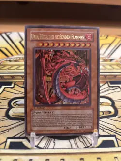 Yugioh Uria, Herr der reissenden Flammen 1.Auflage Ultra Rare SOI-DE001 - Image 1